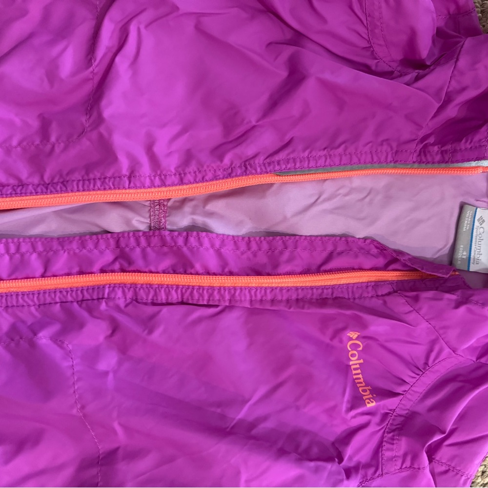 Columbia Kids' Vibrant Purple Raincoat